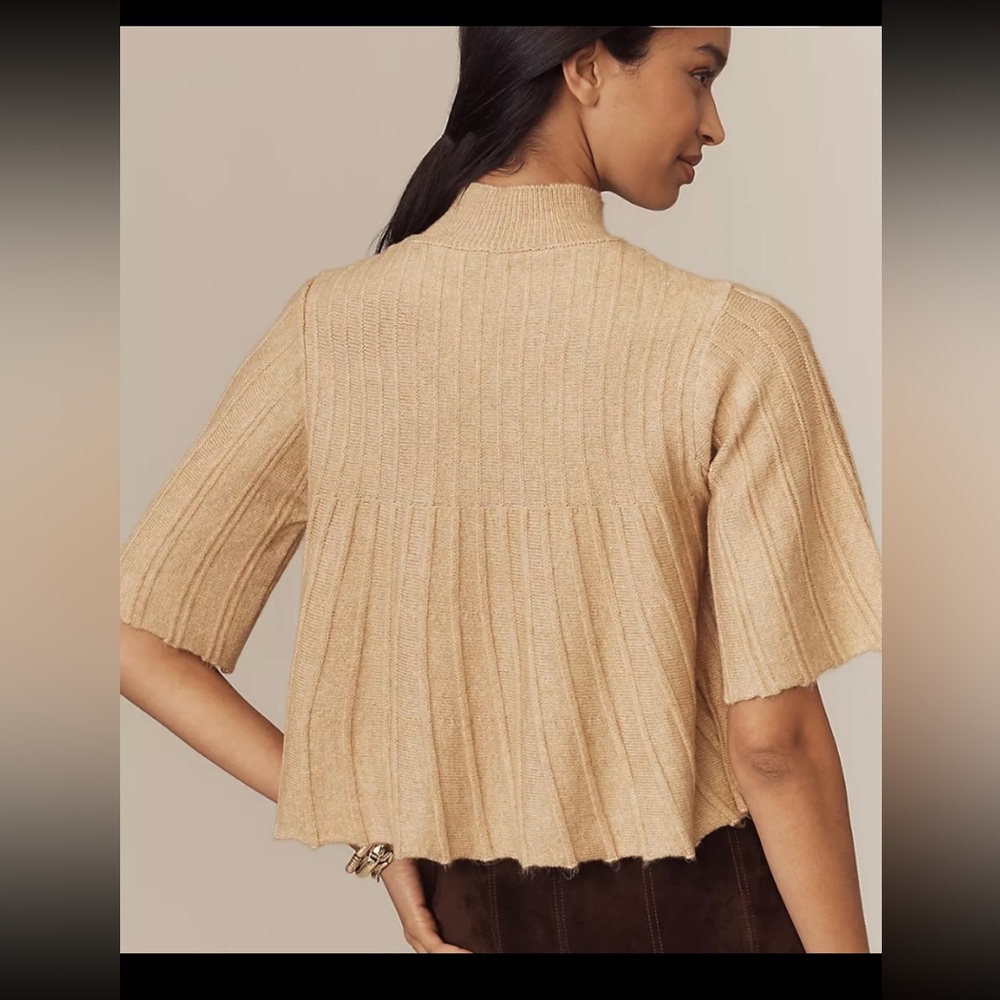 Anthropology Mock-Neck Swing Sweater. - Picture 2 of 5